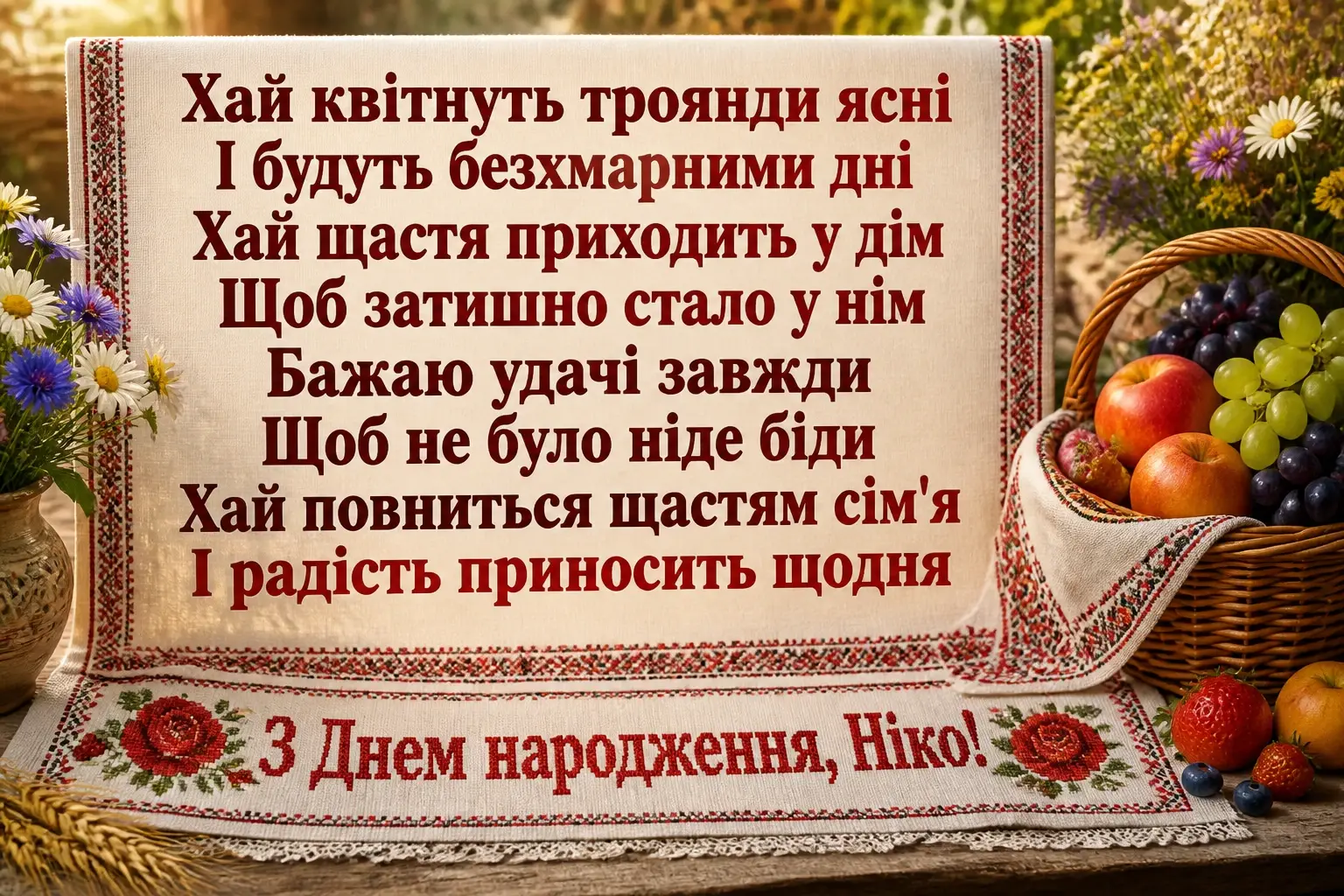 ніка з днем народження