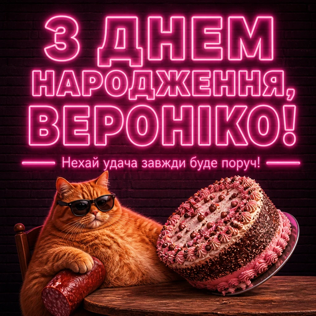 з днем народження вероніка картинки