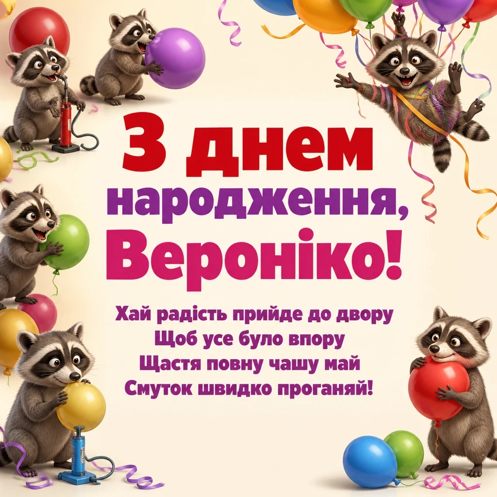 з днем народження вероніка картинки