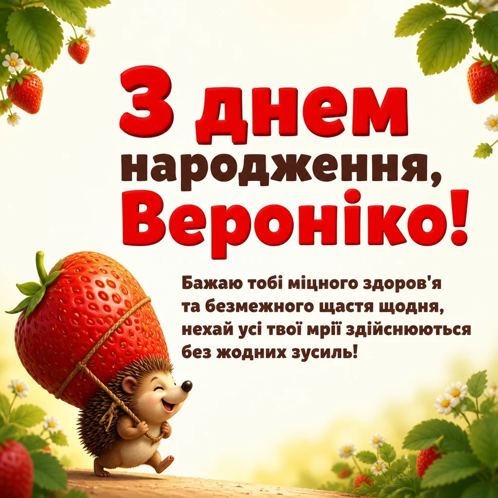 з днем народження вероніка картинки