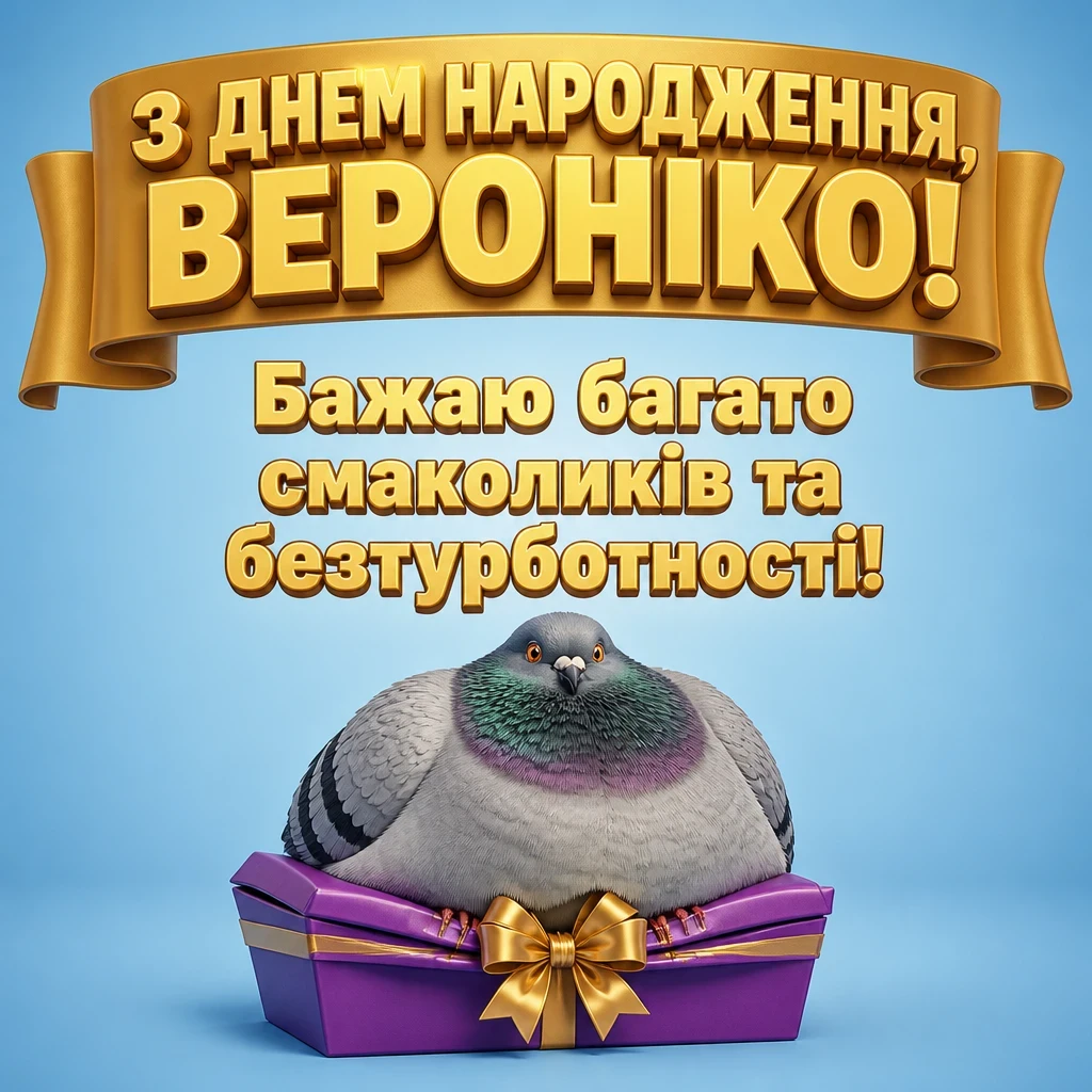 з днем народження вероніка картинки