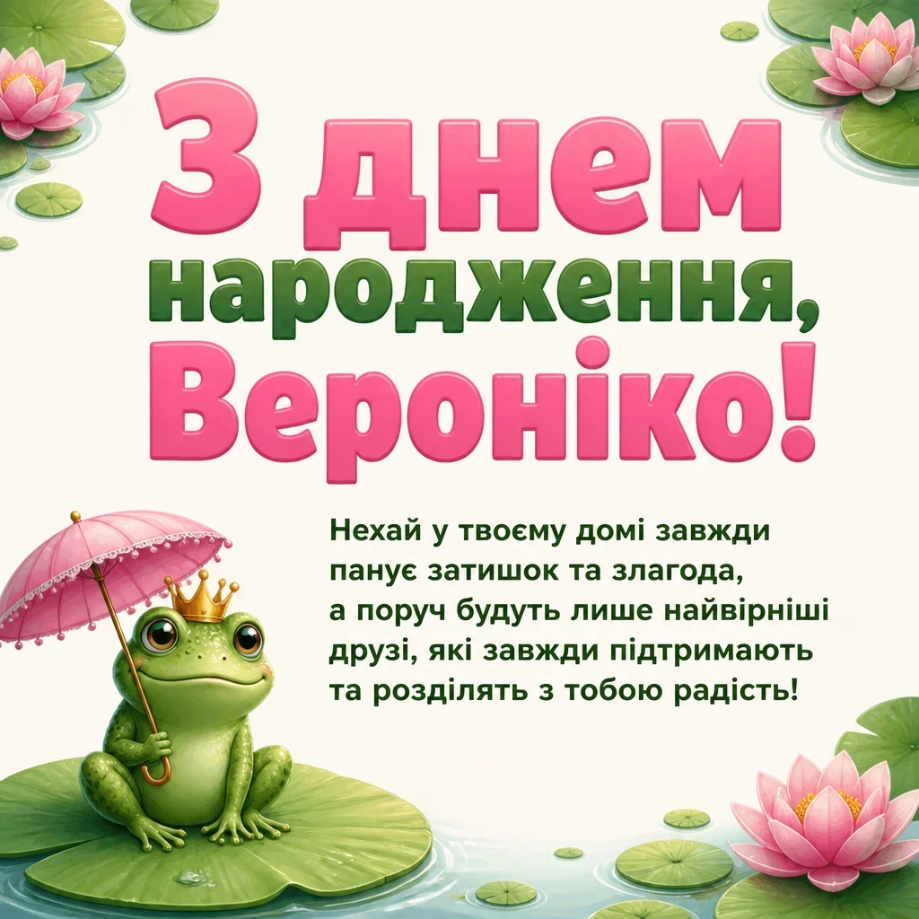 з днем народження вероніка картинки