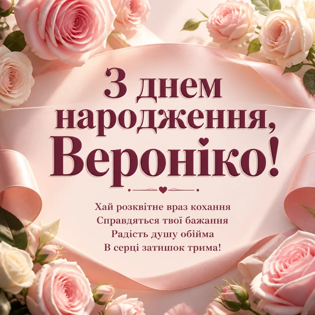 з днем народження вероніка картинки