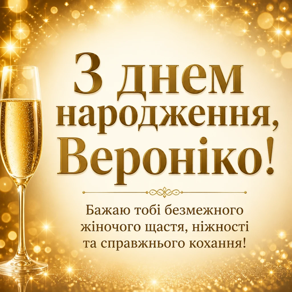 з днем народження вероніка картинки