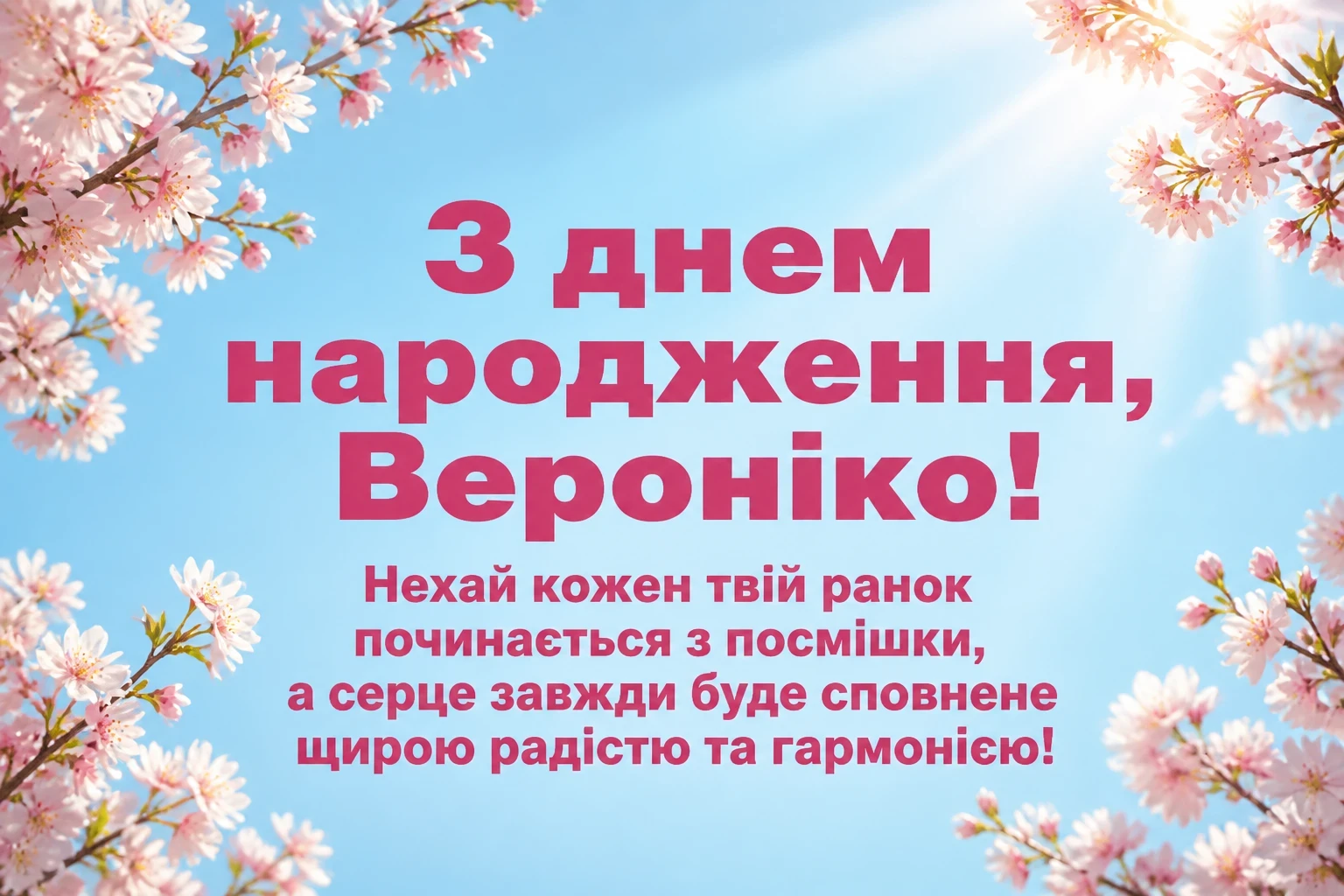 з днем народження вероніка картинки