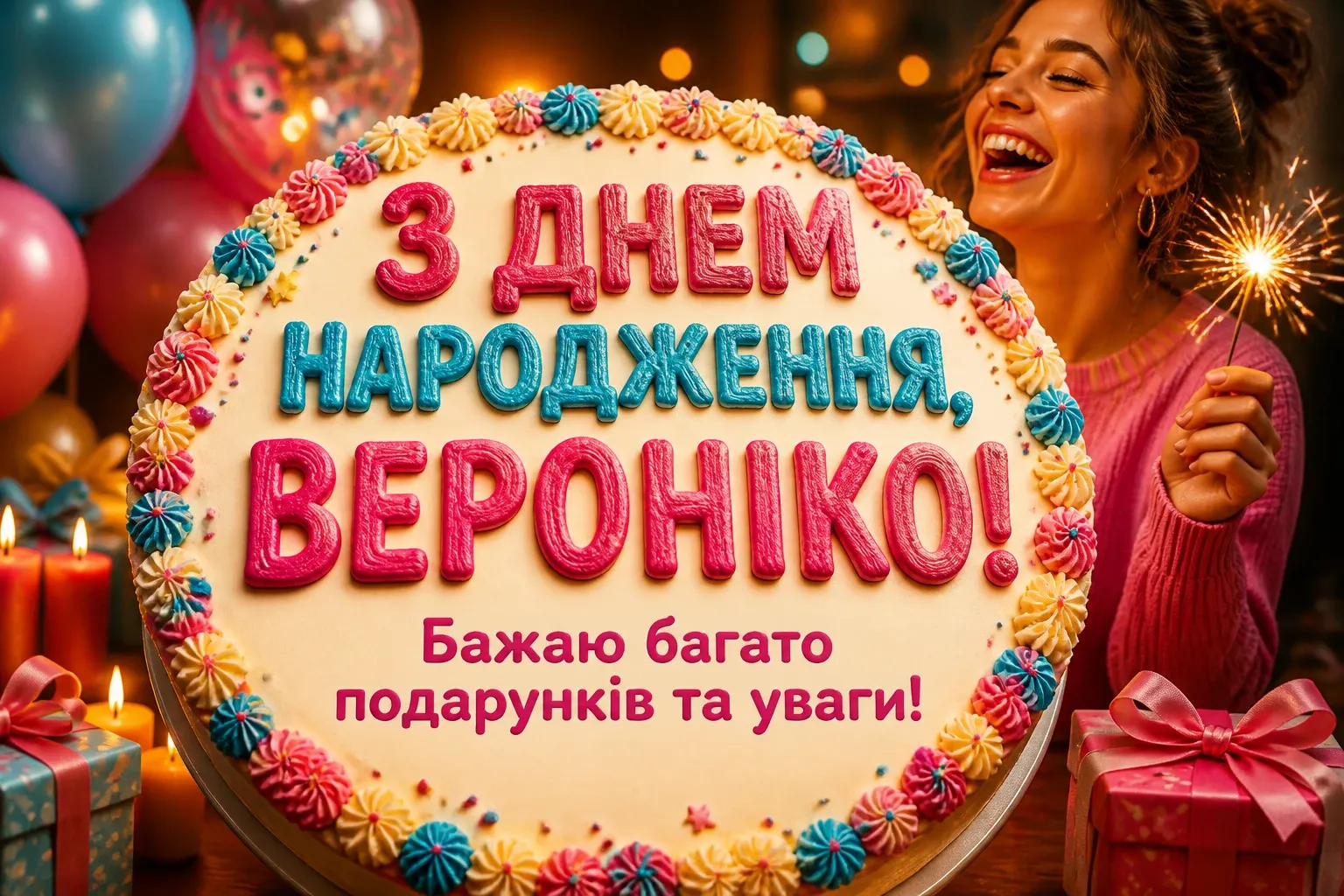 з днем народження вероніка картинки