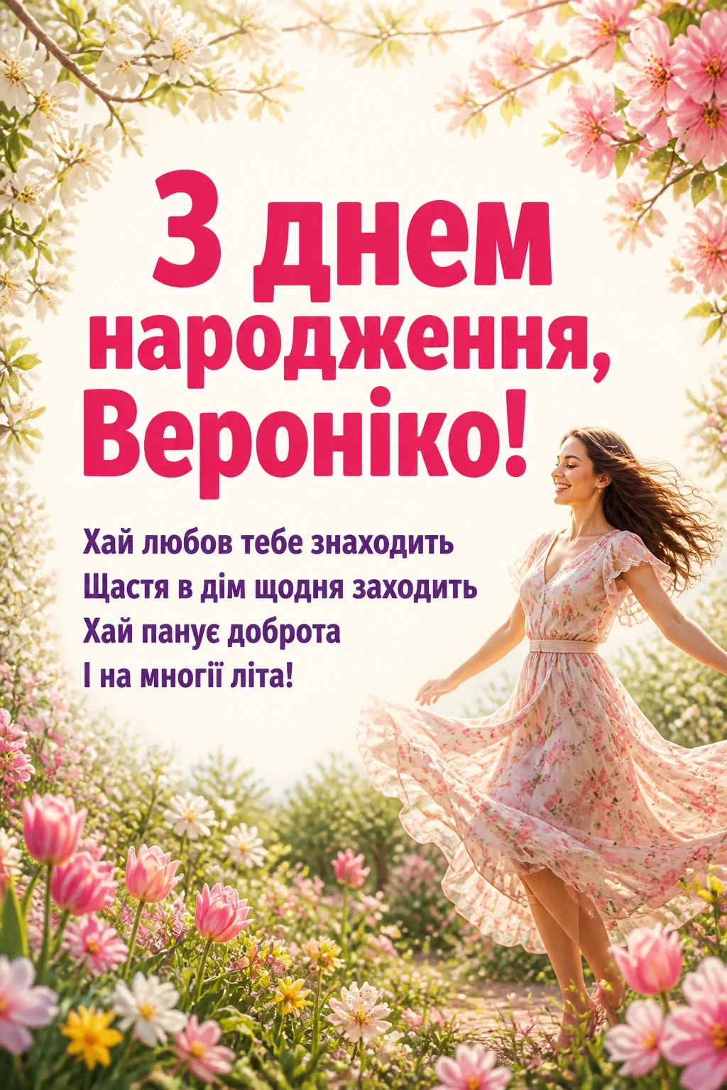 з днем народження вероніка картинки