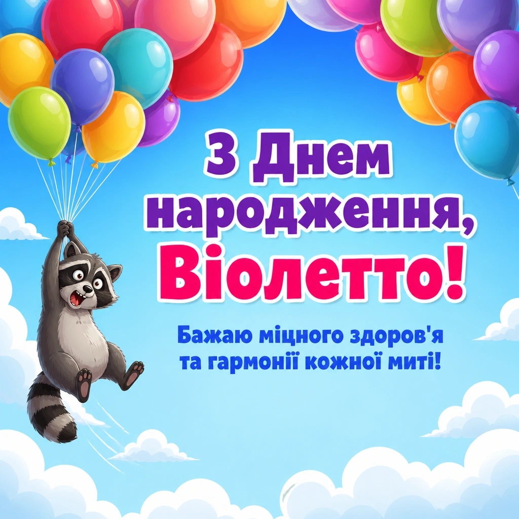 з днем народження віолетта