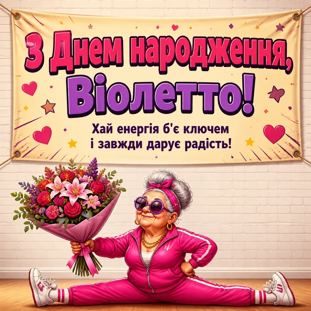 з днем народження віолетта