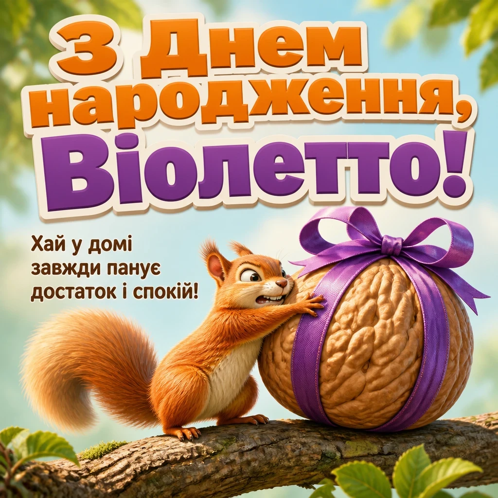 з днем народження віолетта