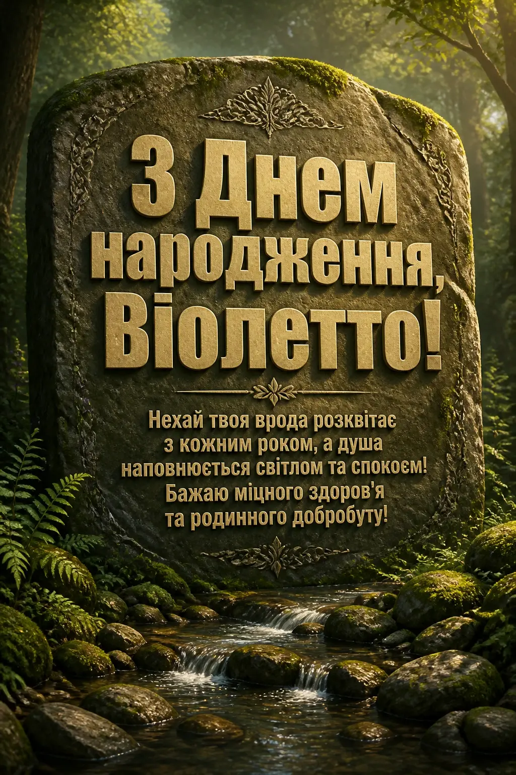 з днем народження віолетта