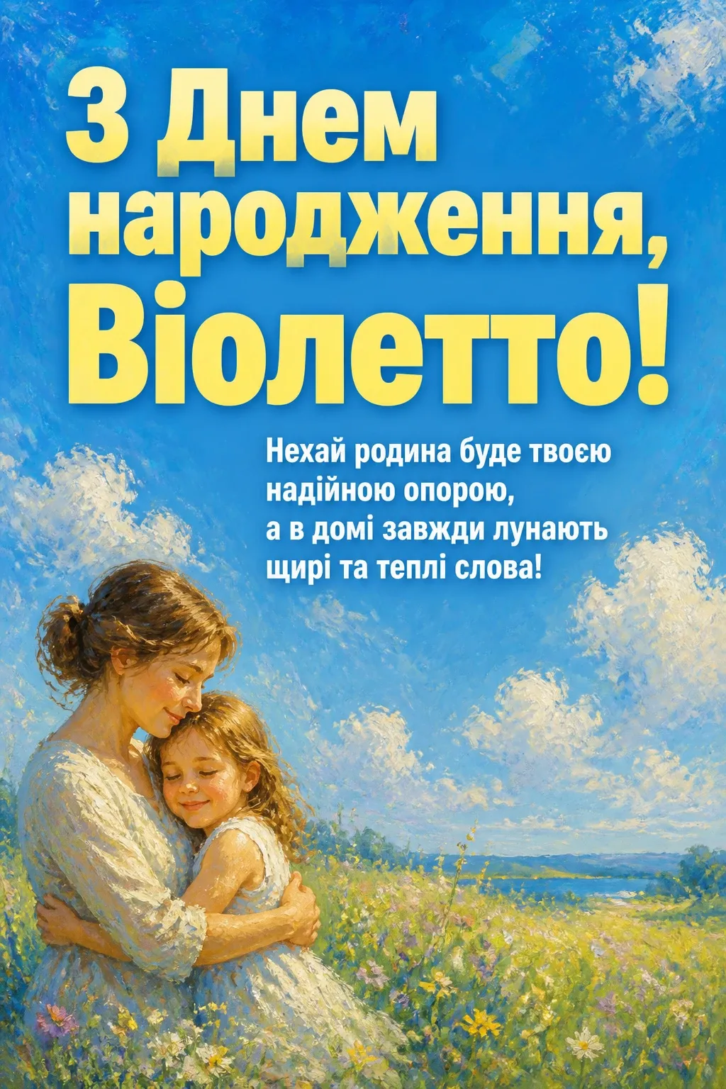 з днем народження віолетта