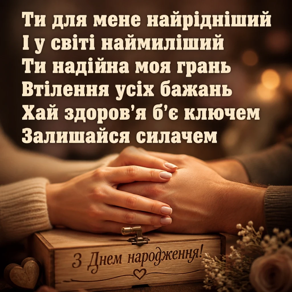 привітання з днем народження коханого своїми словами до сліз