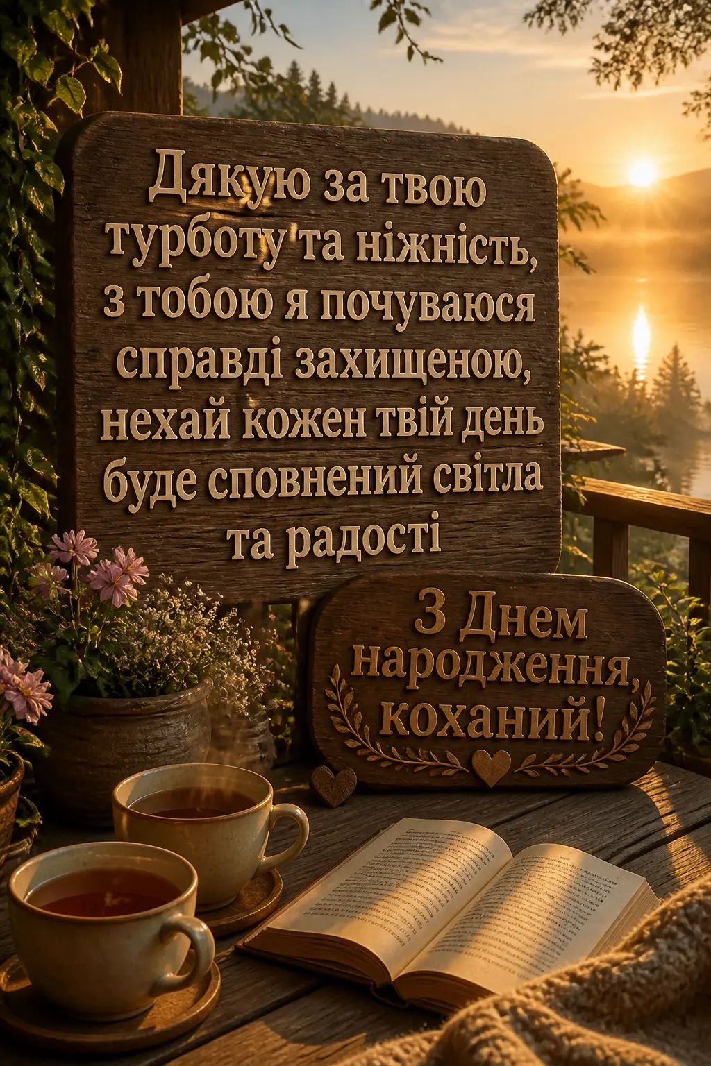 привітання з днем народження коханого своїми словами до сліз