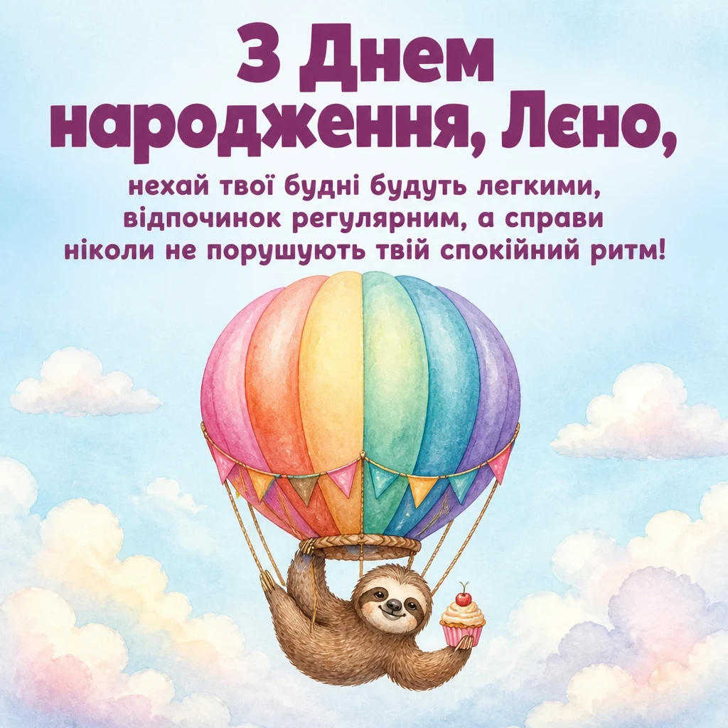 лєна з днем народження