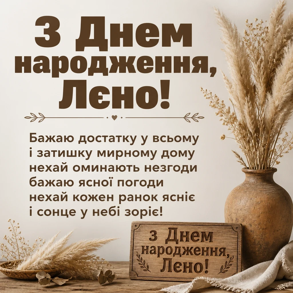 лєна з днем народження