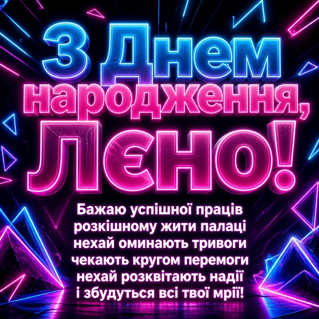 лєна з днем народження