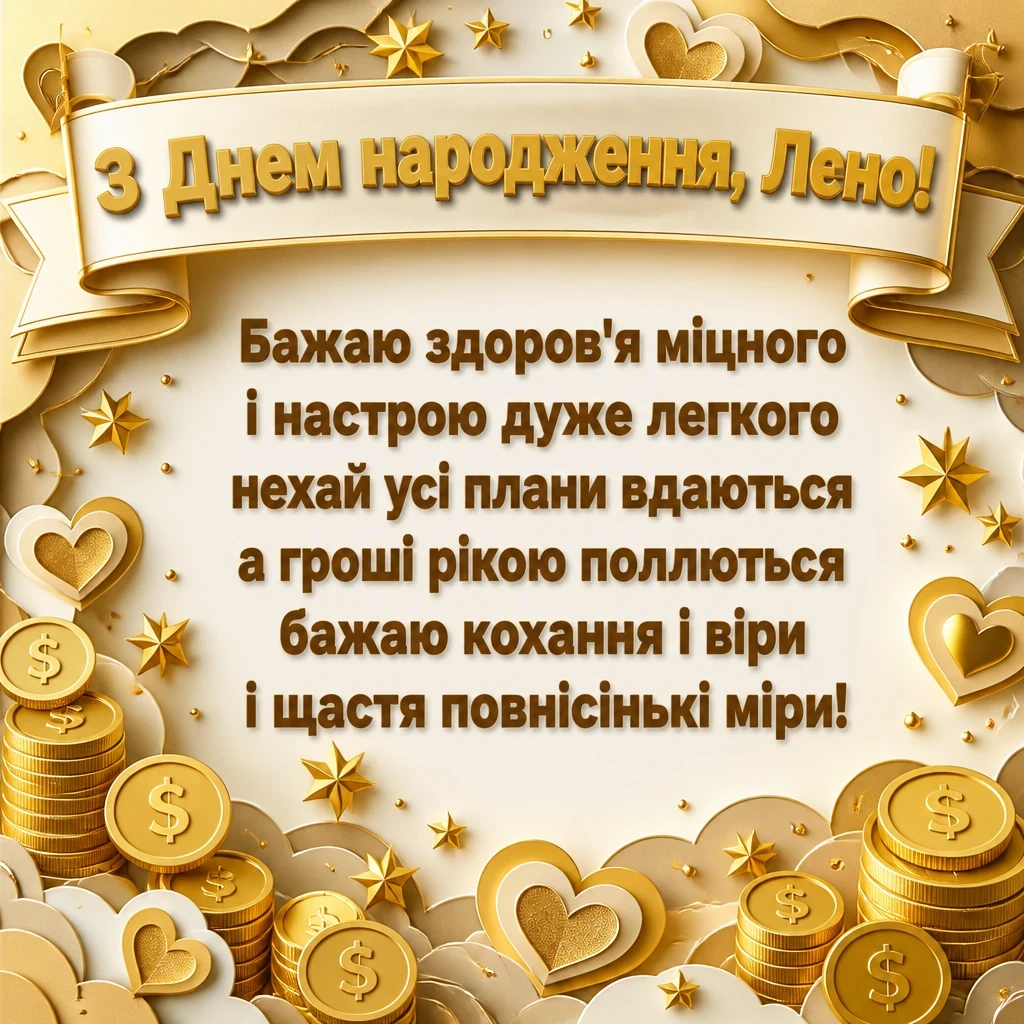 лєна з днем народження
