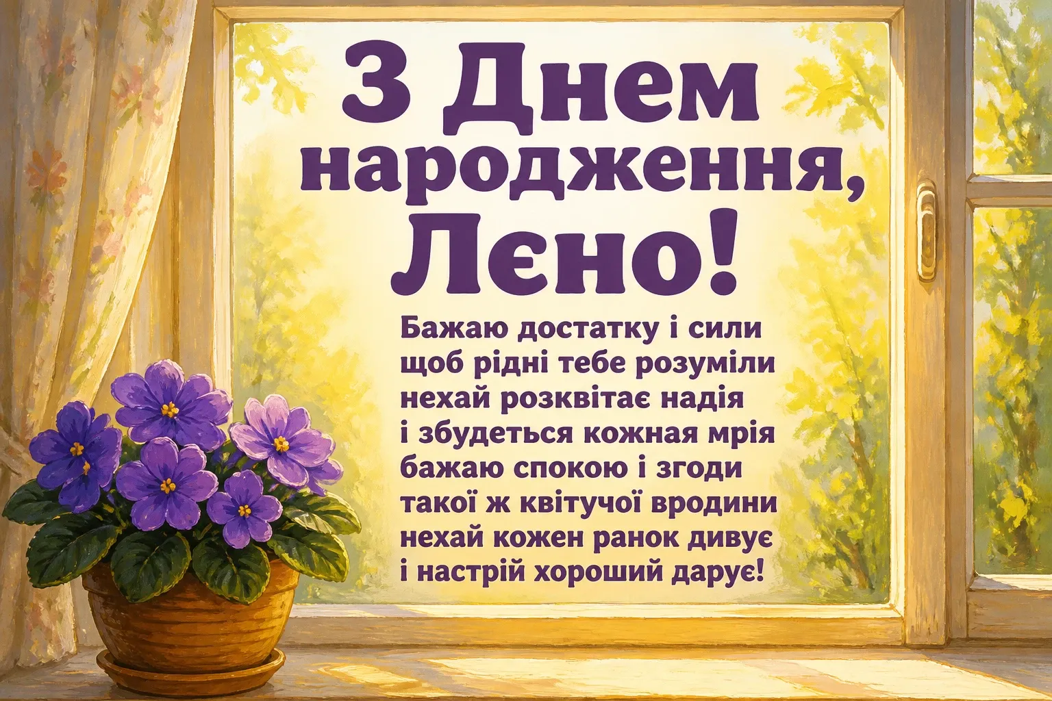 лєна з днем народження
