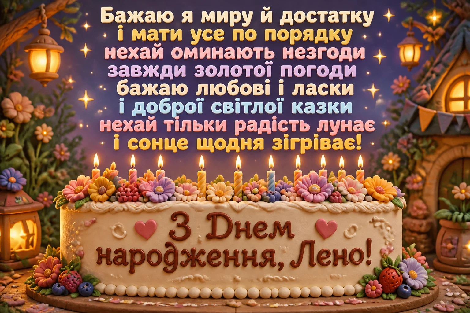 лєна з днем народження