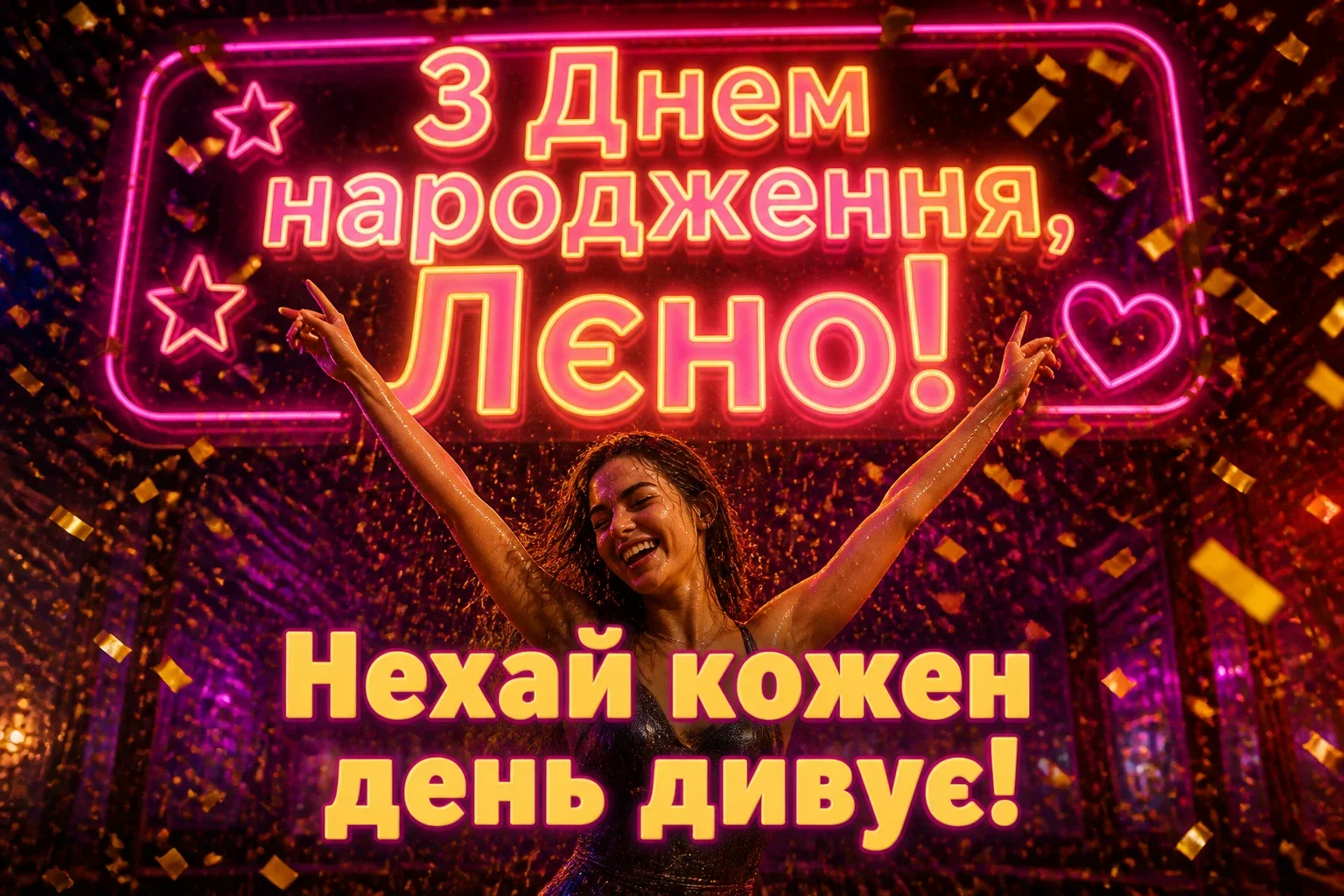 лєна з днем народження