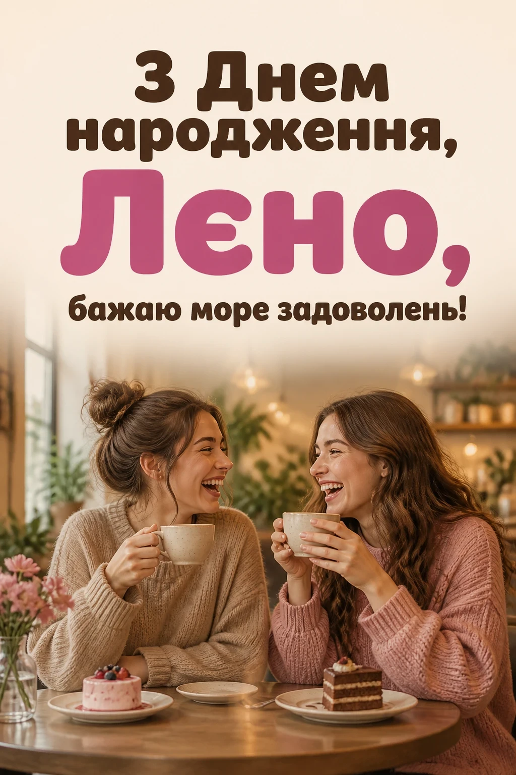 лєна з днем народження