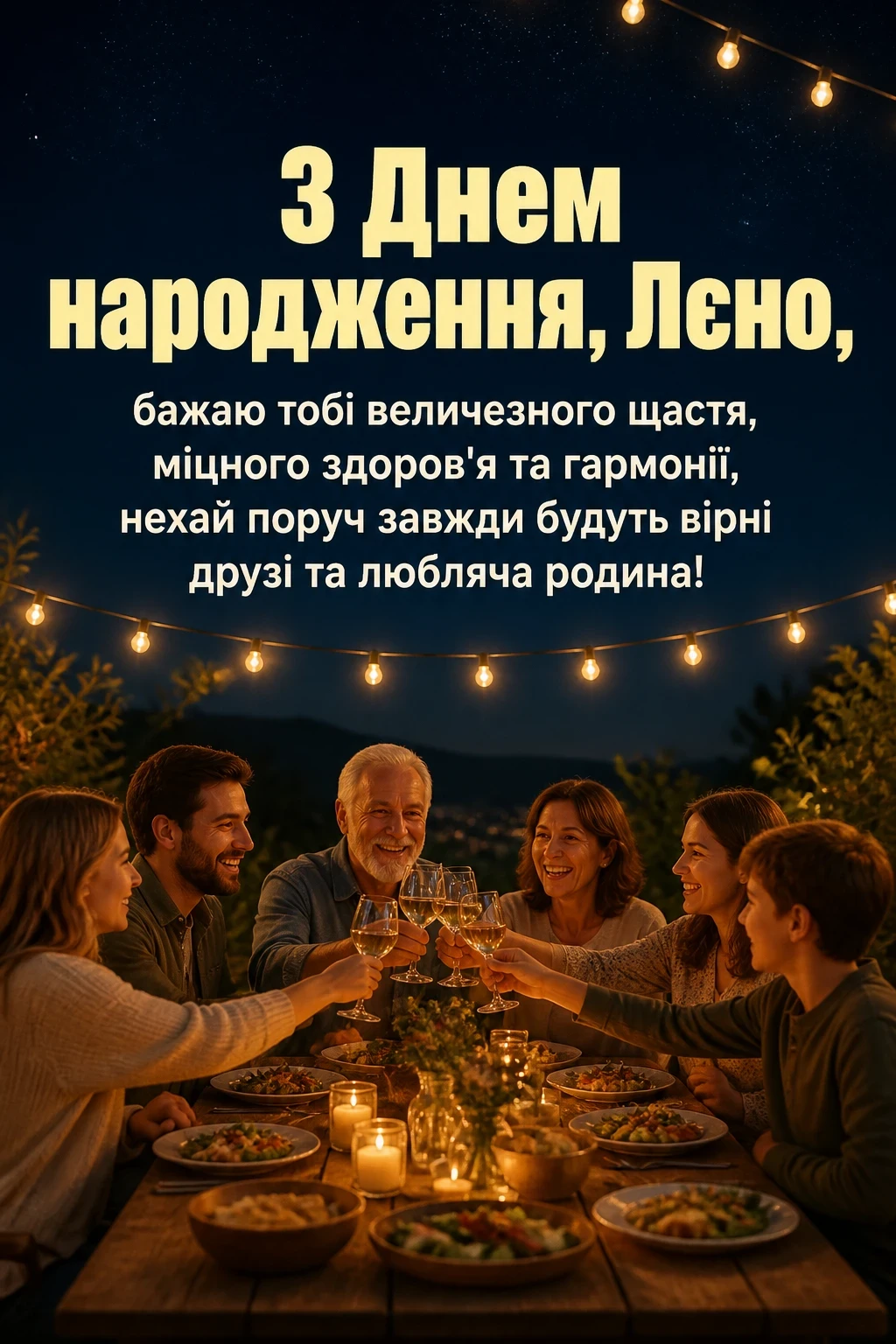 лєна з днем народження