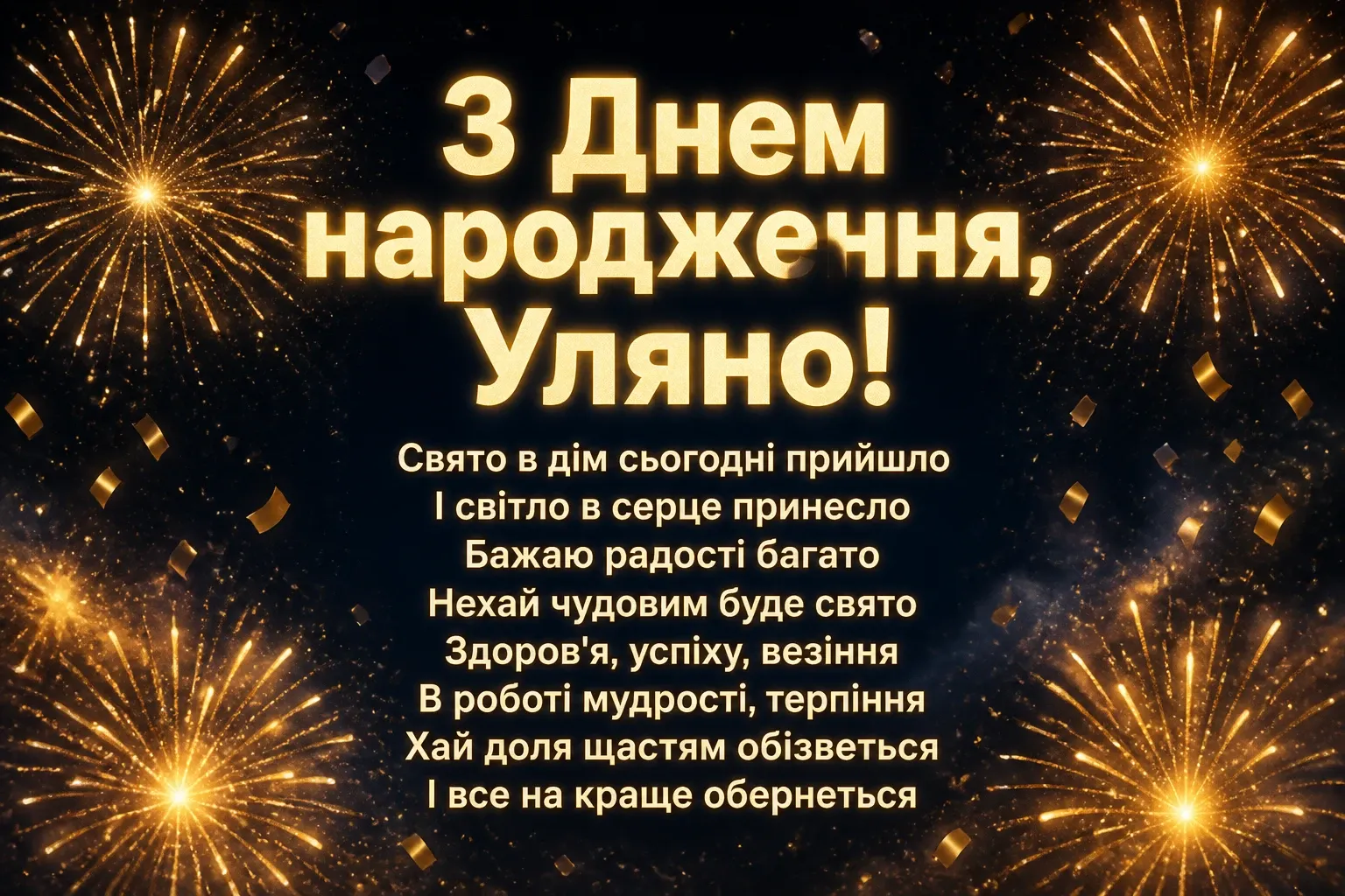 з днем народження уляна