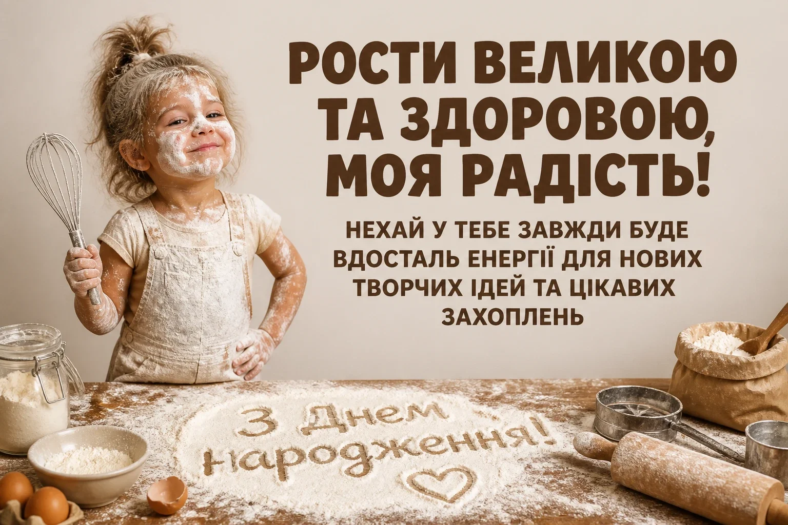 привітання з днем народження своїми словами для донечки
