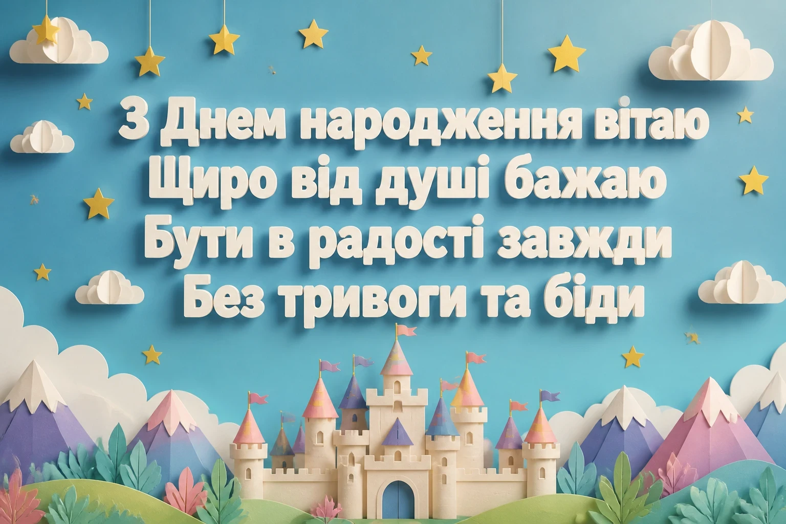 привітання з днем народження своїми словами для донечки
