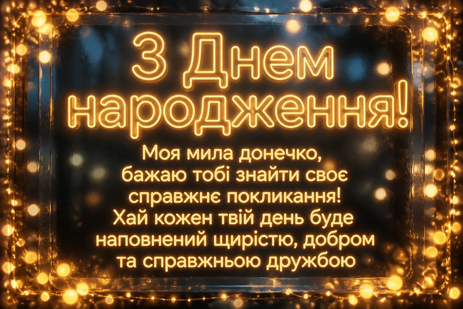 привітання з днем народження своїми словами для донечки