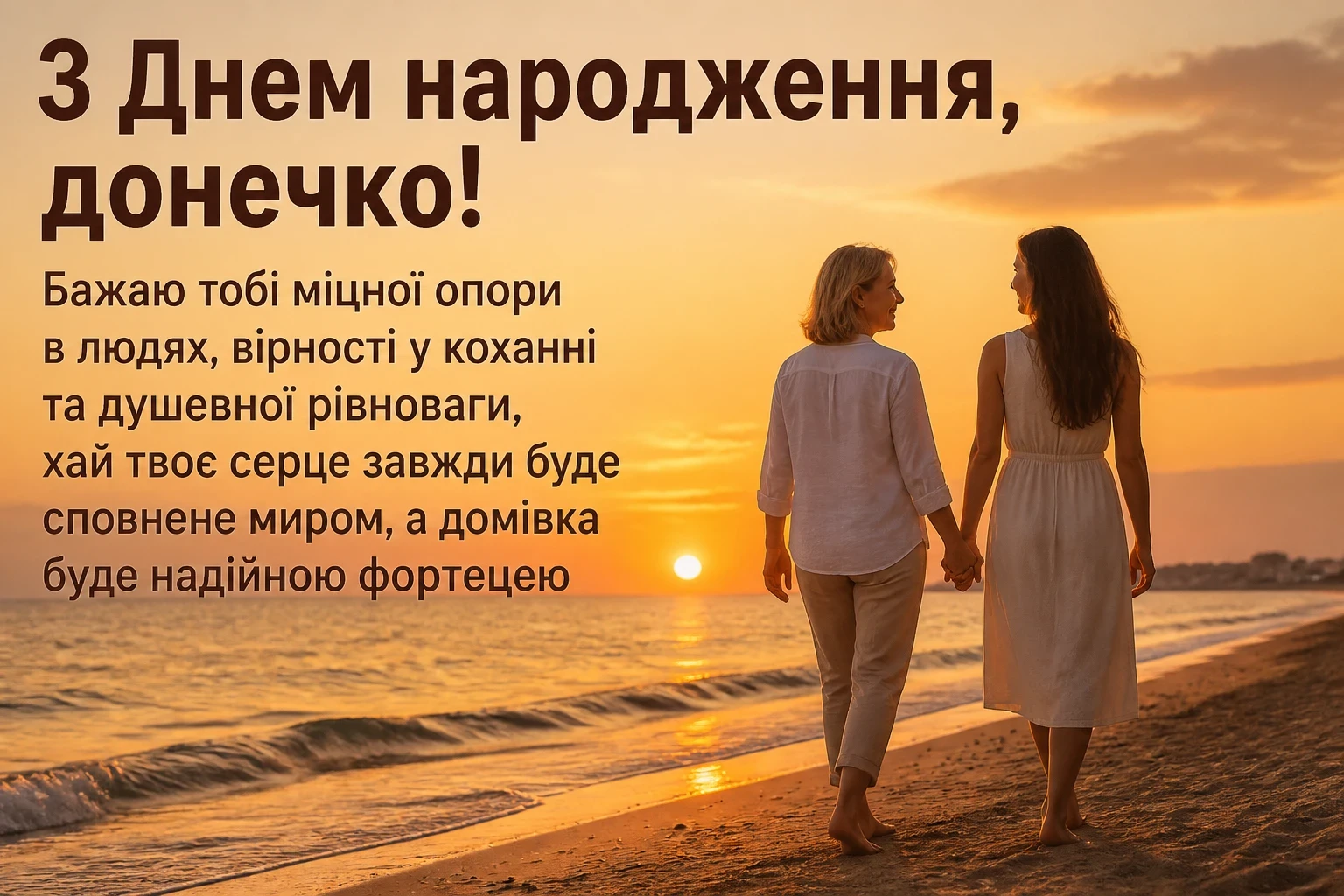 привітання з днем народження своїми словами для донечки