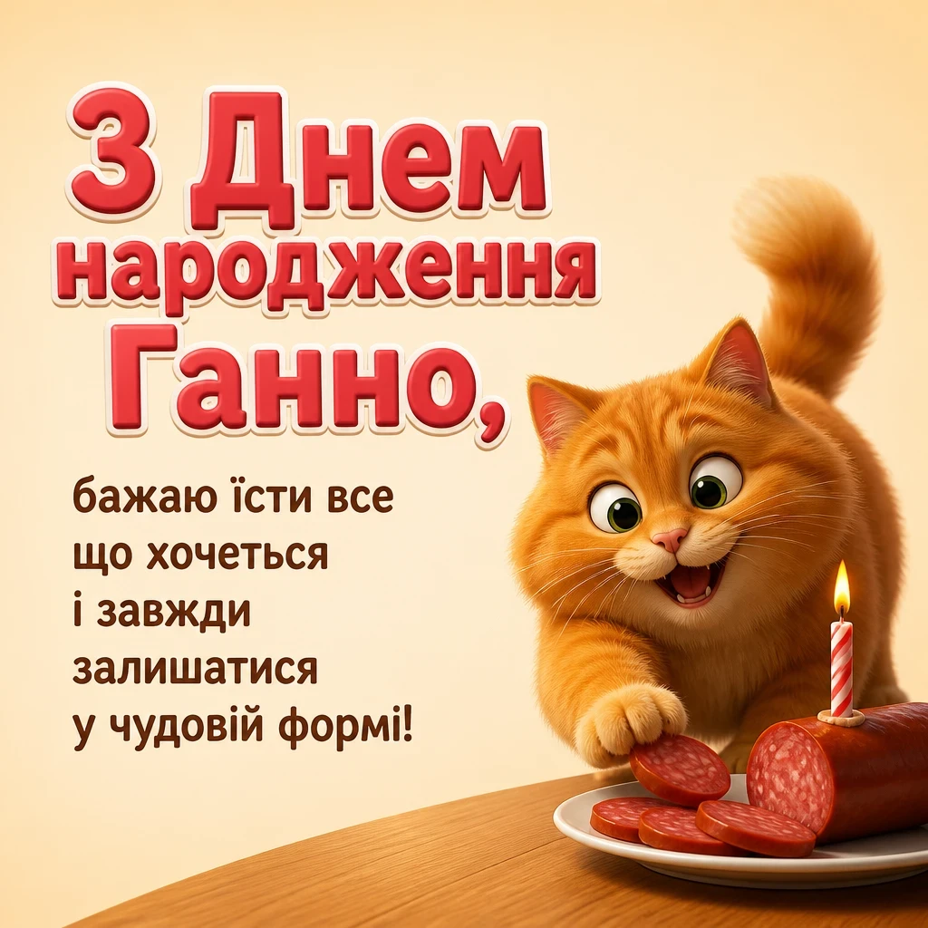 з днем народження ганна