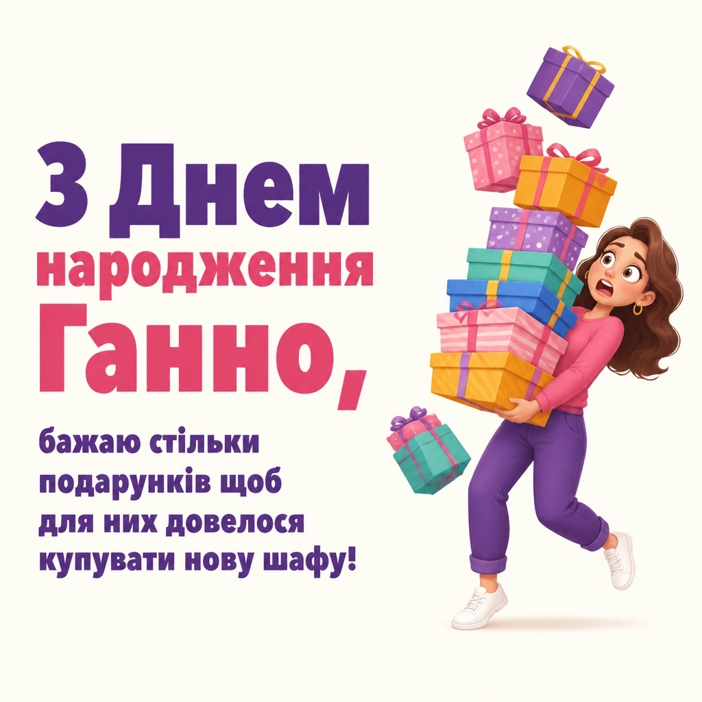 з днем народження ганна