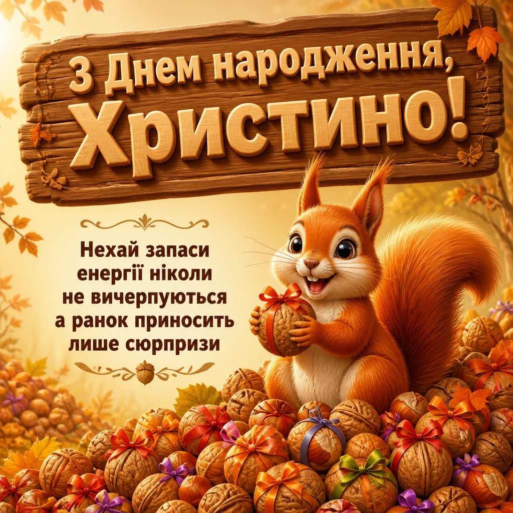 з днем народження христина картинки