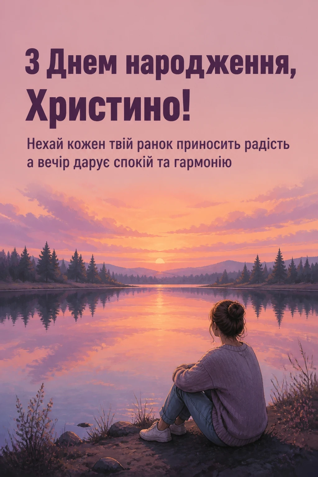 з днем народження христина картинки