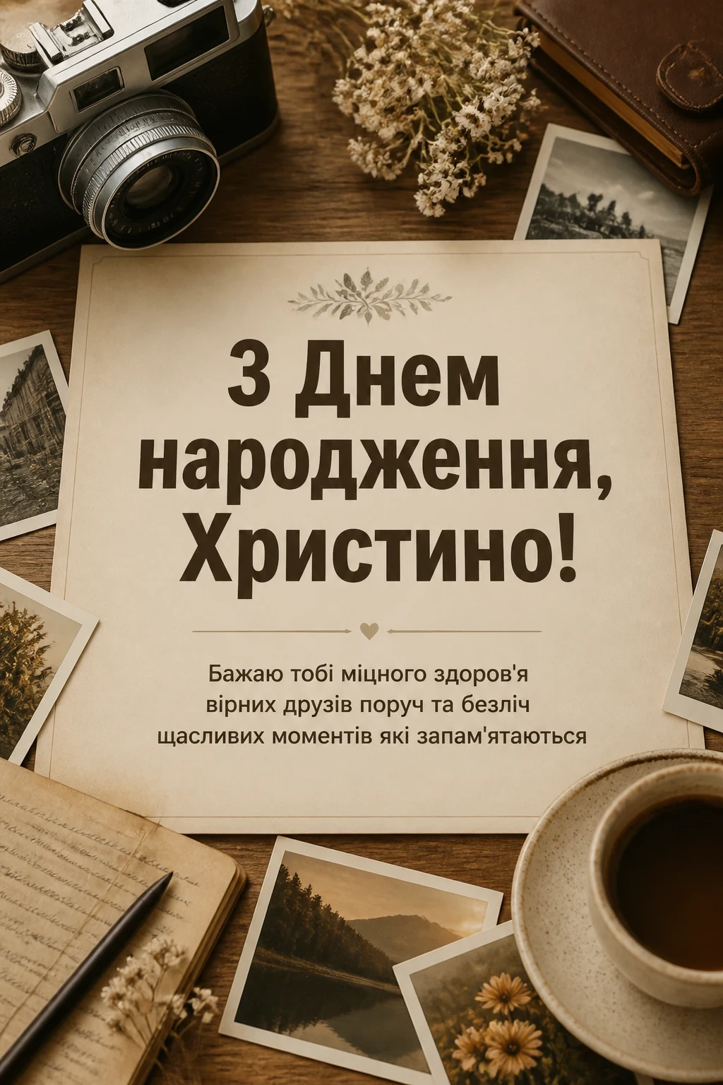 з днем народження христина картинки