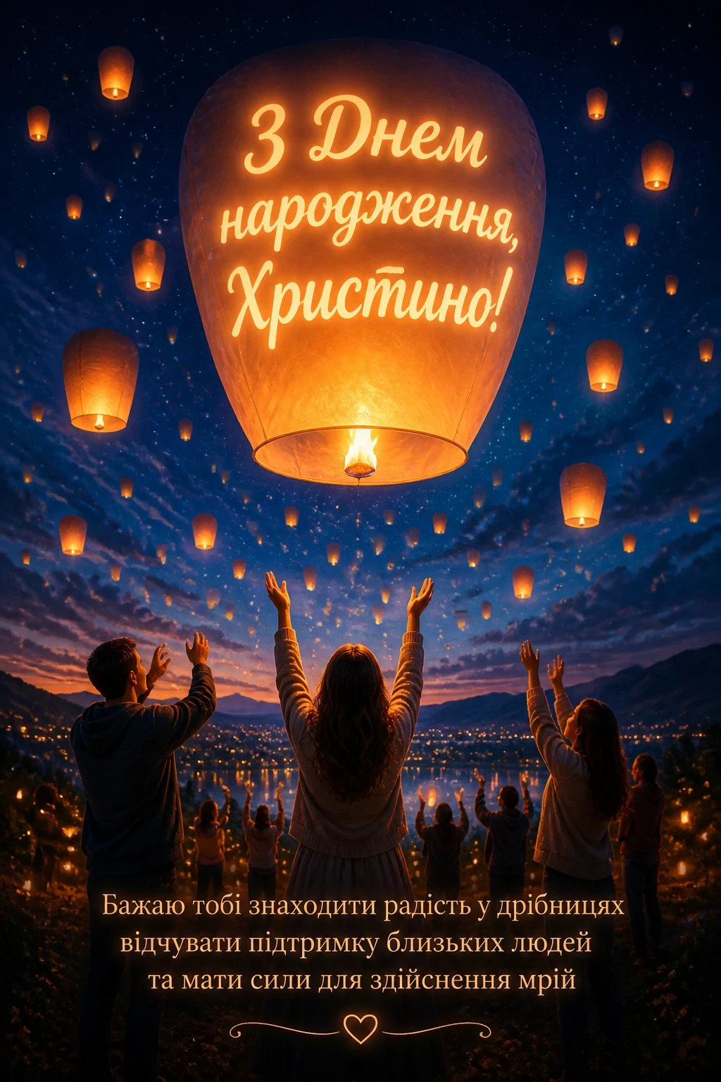 з днем народження христина картинки