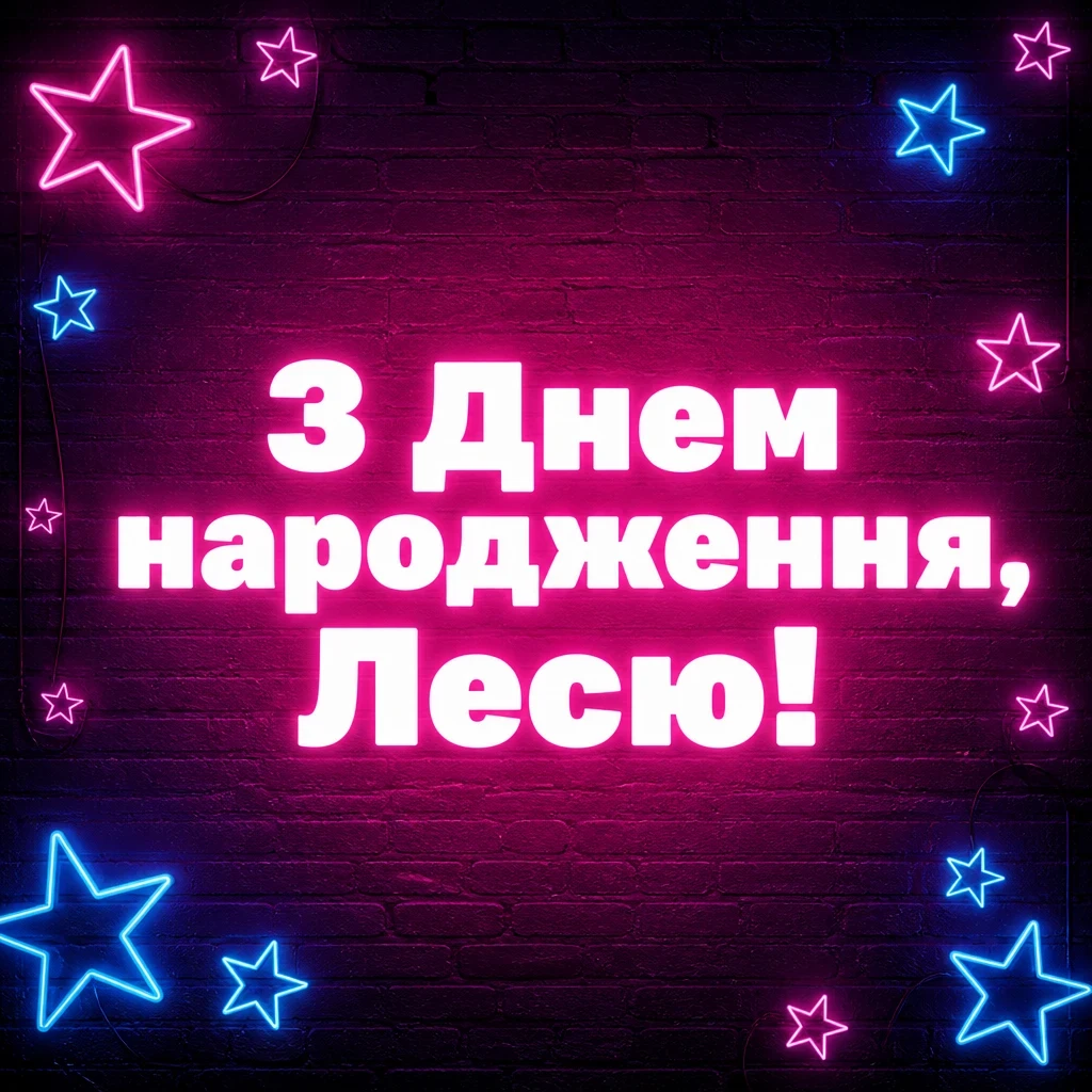 з днем народження леся картинки