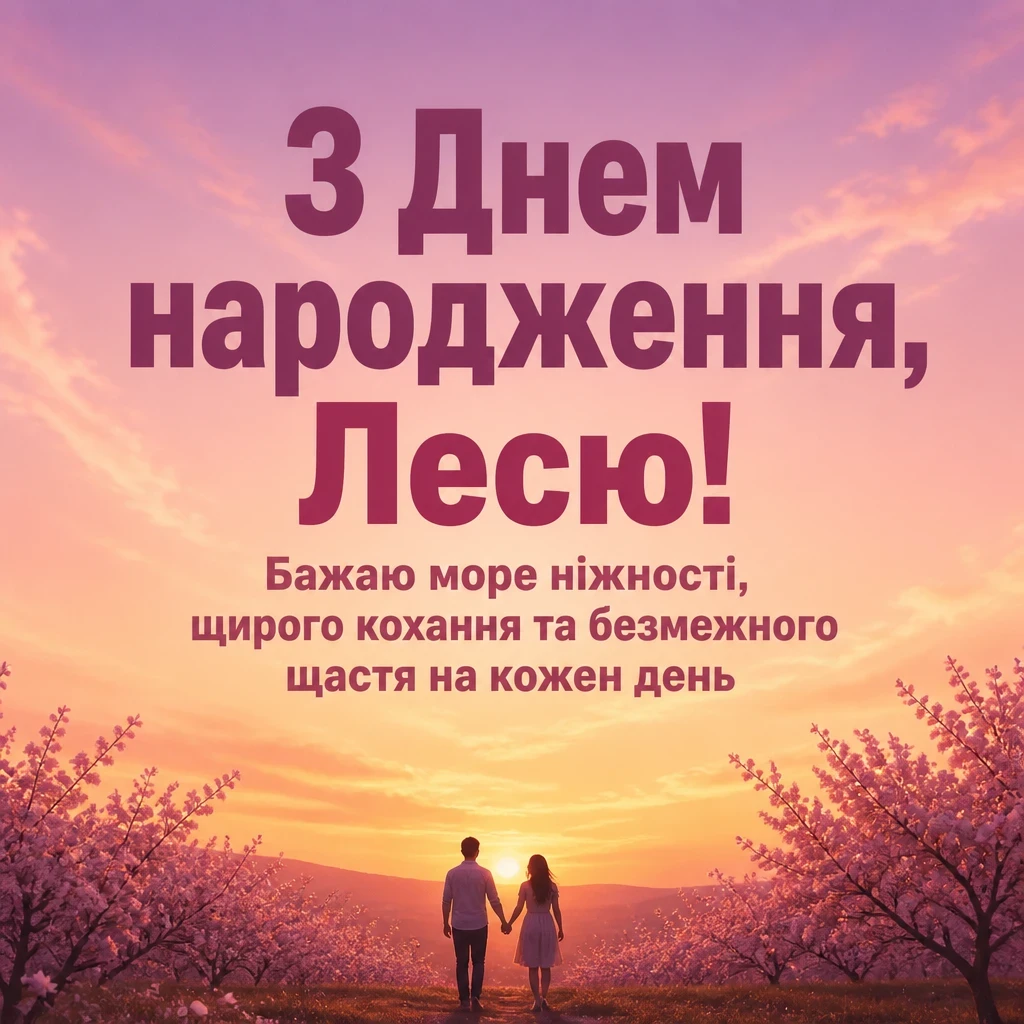 з днем народження леся картинки