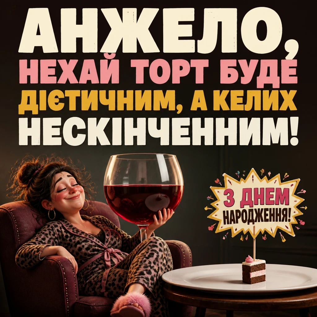 з днем народження анжела українською