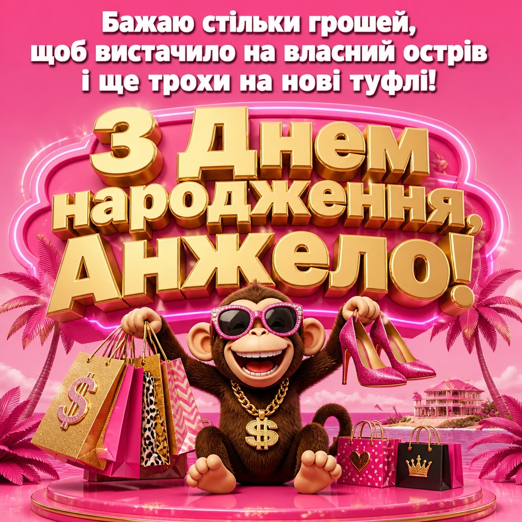 з днем народження анжела українською