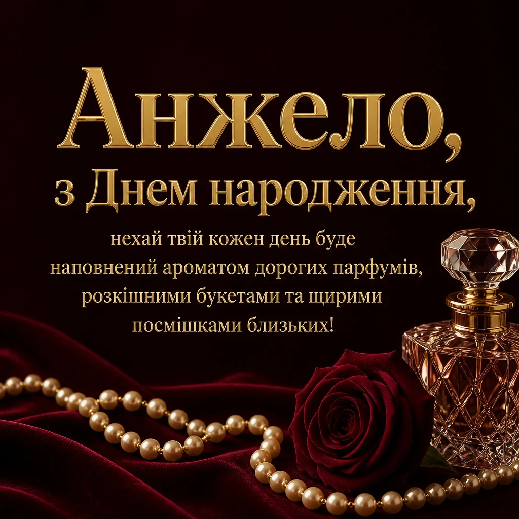 з днем народження анжела українською