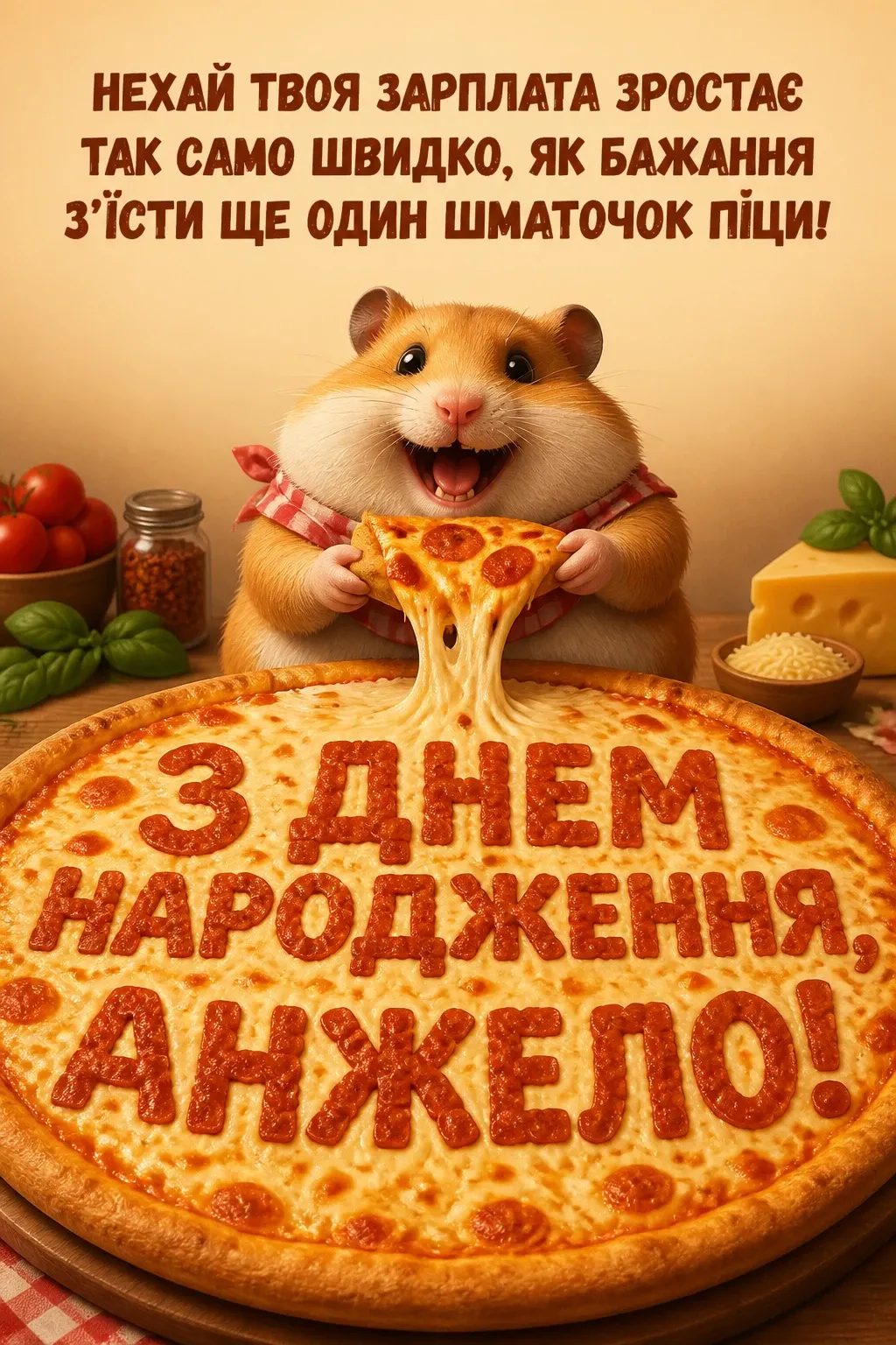 з днем народження анжела українською