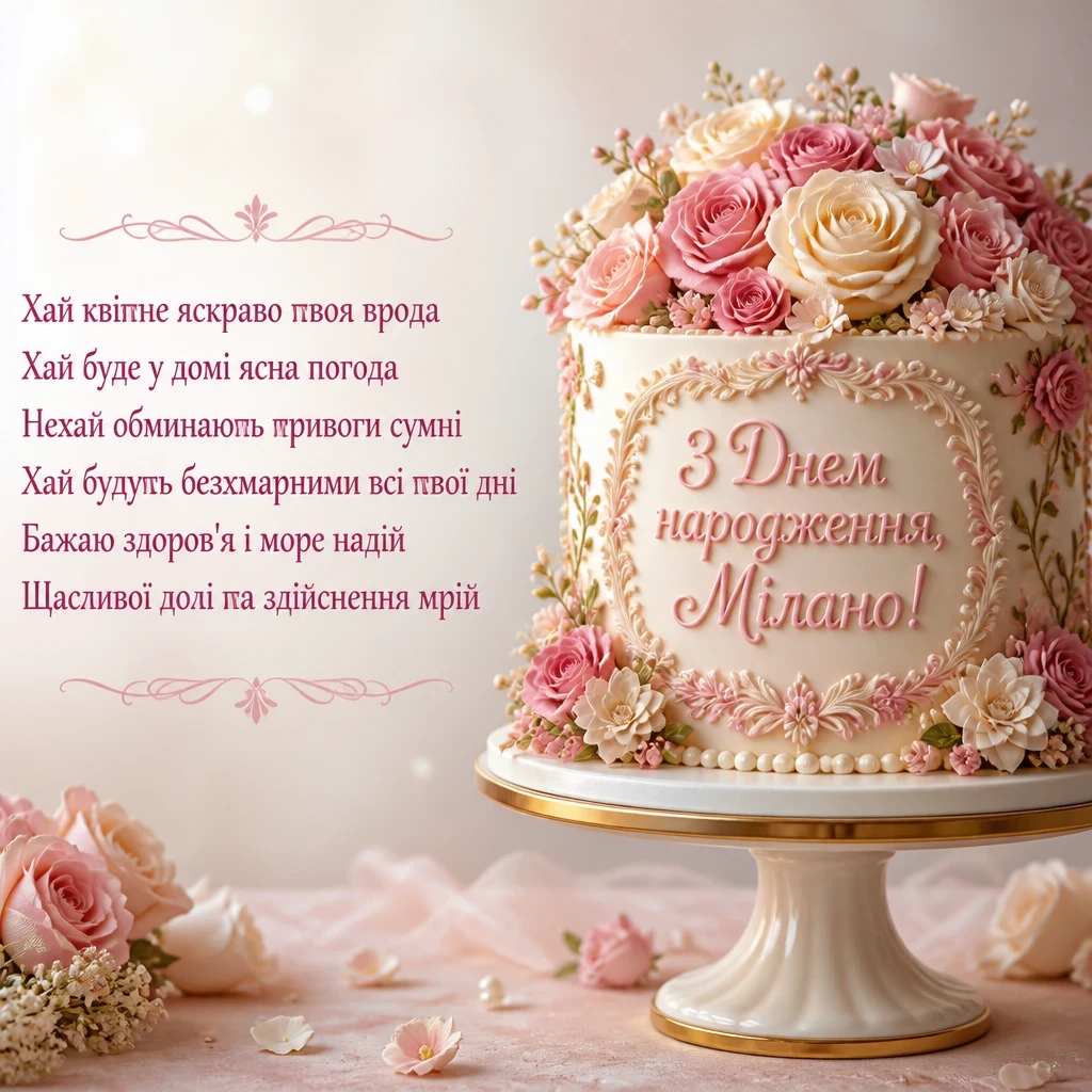 з днем народження мілана картинки