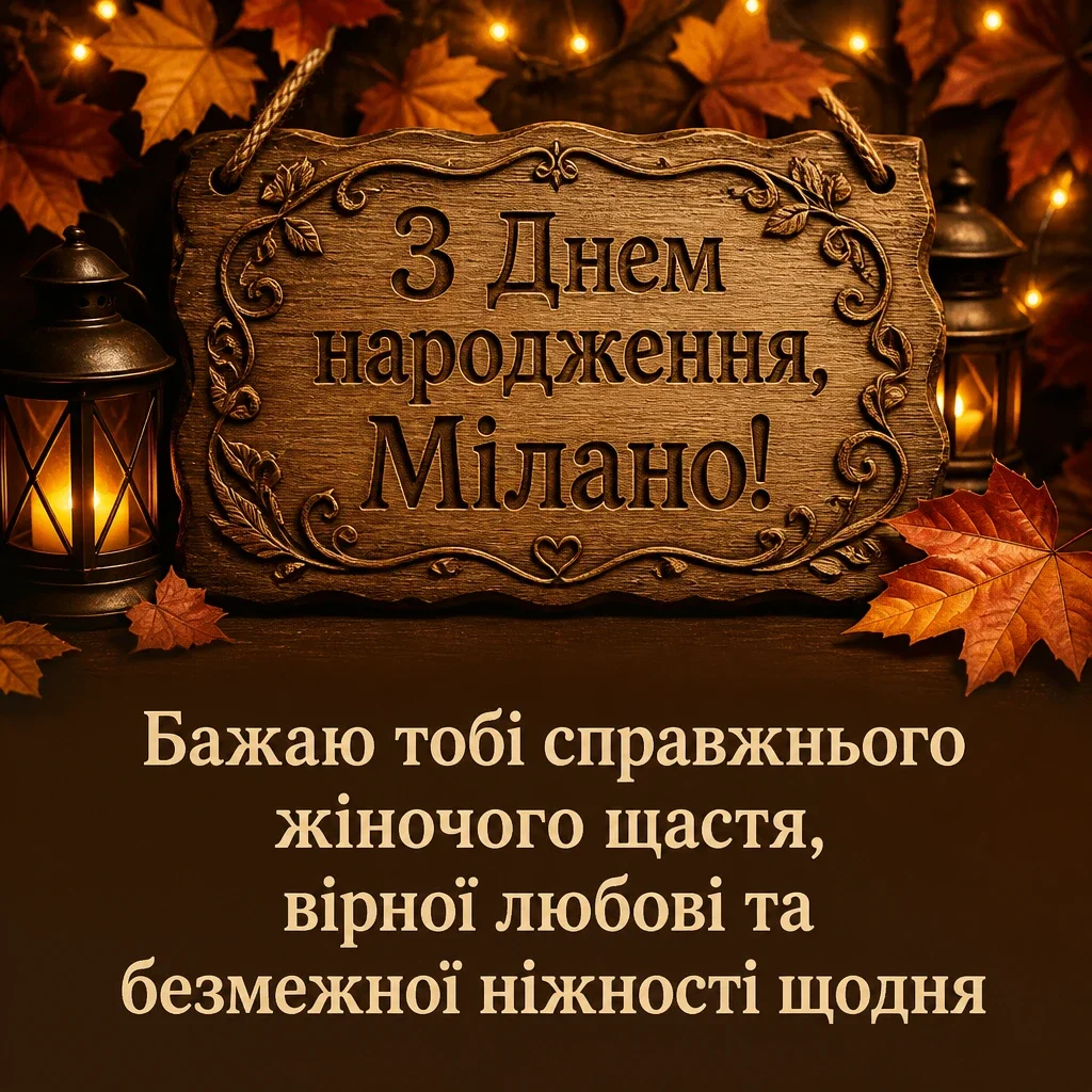 з днем народження мілана картинки