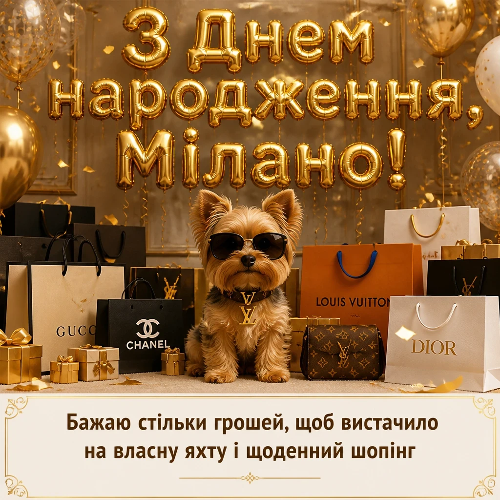з днем народження мілана картинки