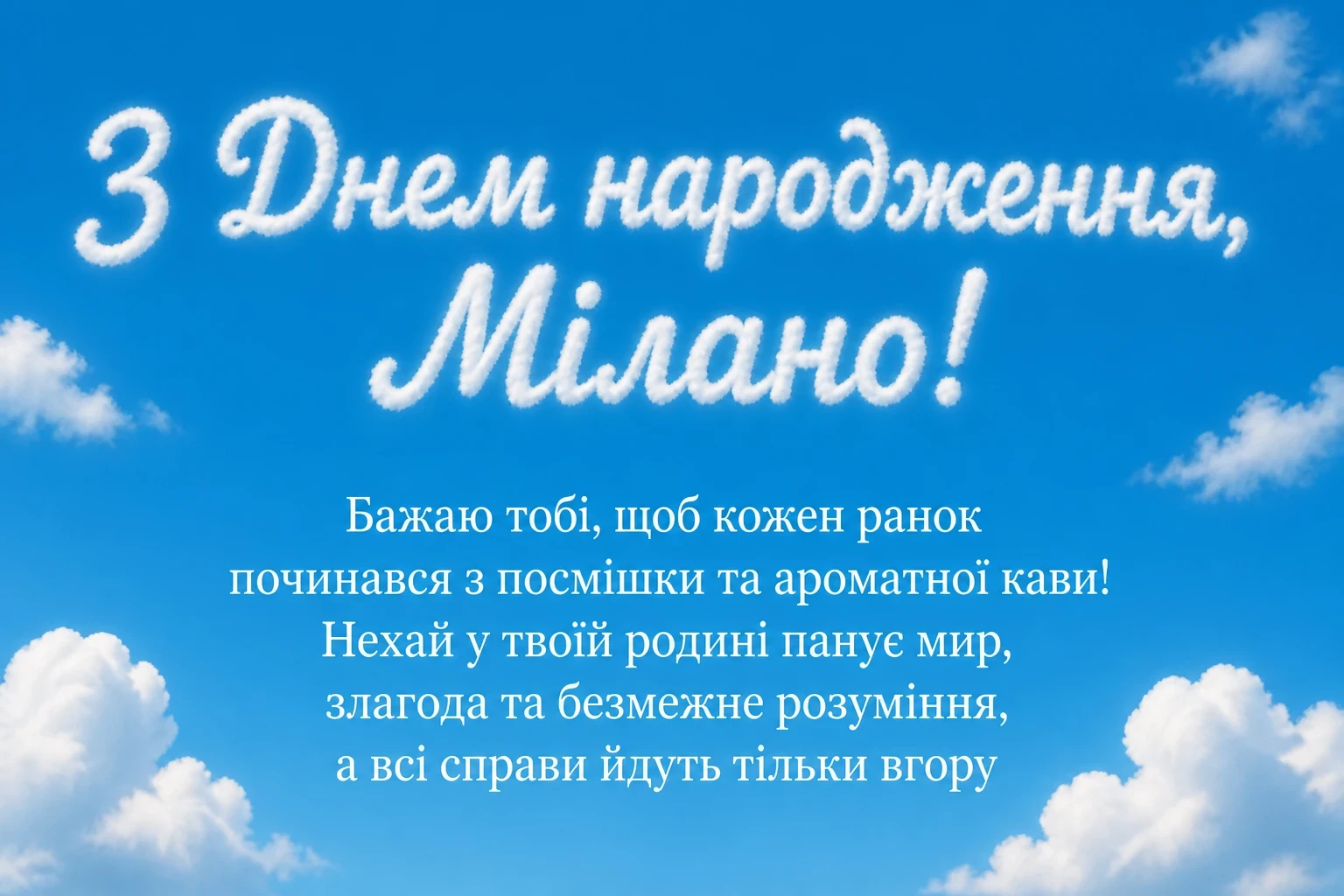 з днем народження мілана картинки