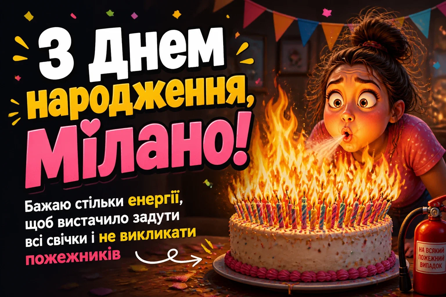 з днем народження мілана картинки
