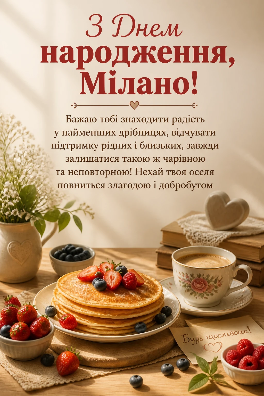 з днем народження мілана картинки